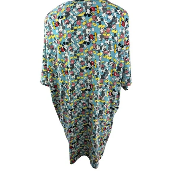 NWT LulaRoe x Disney Mickey Mouse Irma Tunic Top Short Sleeve Plus Size 3XL - Picture 8 of 15